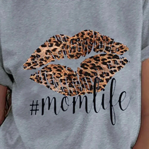 GRAPHIC NWOT WOMENS TSHIRT TEE TOP CAUSAL GRAY BLACK FALL GIFT SHIRT SZ S SMALL - Picture 2 of 3